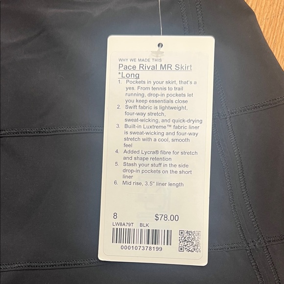 VIRAL🚨NWT LULULEMON Pace rival MR skirt long🚨 - Picture 2 of 3
